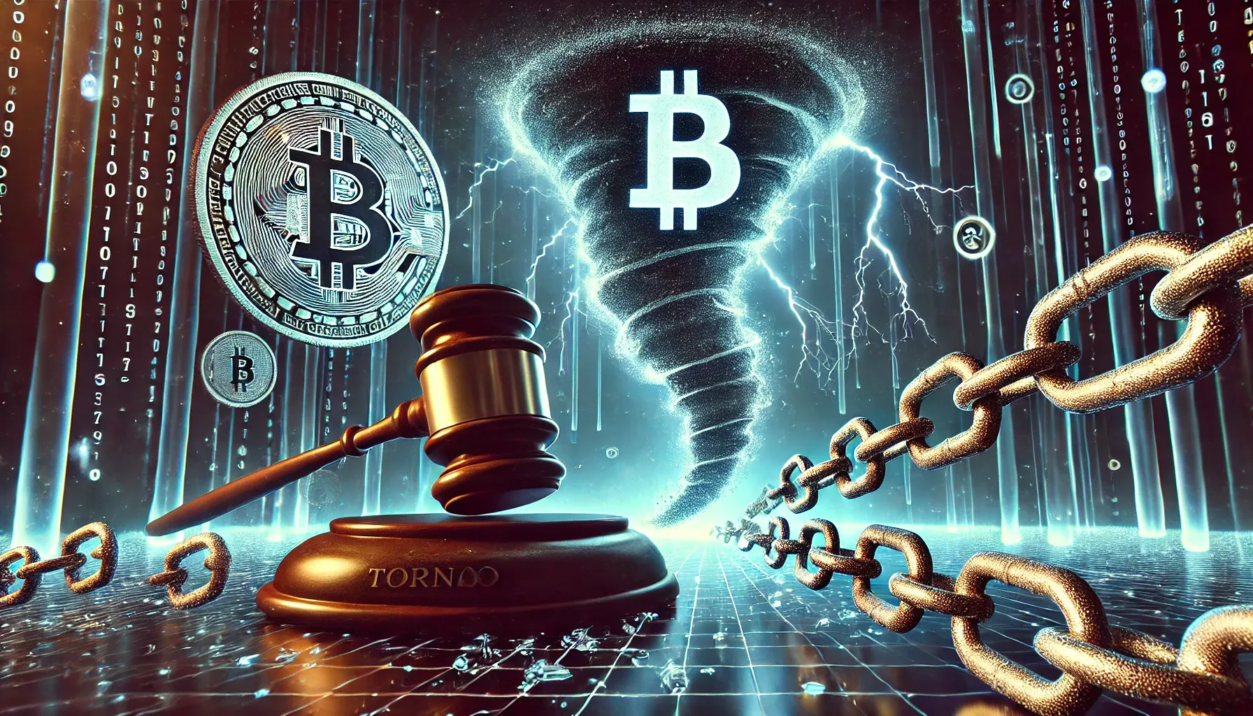 區塊鏈連接與加密資產的概念插畫